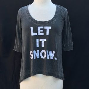 Dreamr: Let It Snow Acid Wash Tee
